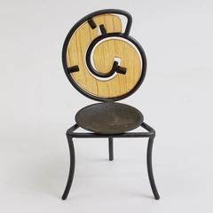 Unbranded Tealight/Votive Candle Holder Metal/Glass 5.75" Tall