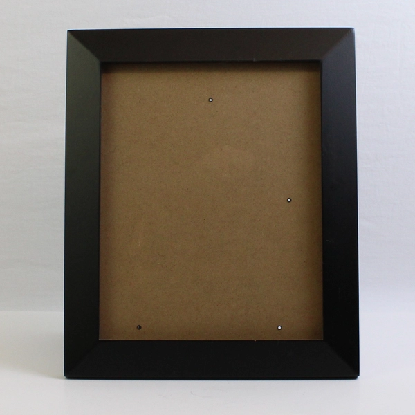 Heavy Black Wood Beveled Edge Photo Frame 10x12"
