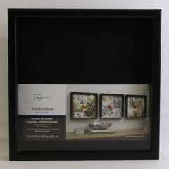 New Large Black Shadowbox Frame 12"x12"
