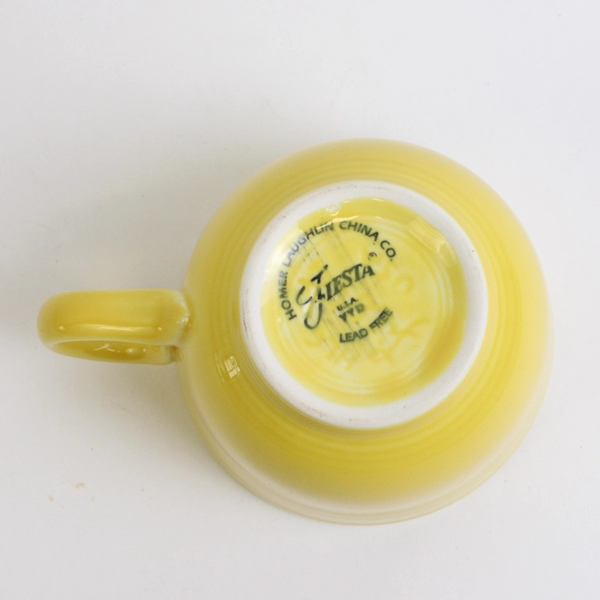 Homer Laughlin Fiestware Marigold Coffee Cup Dated 2010 