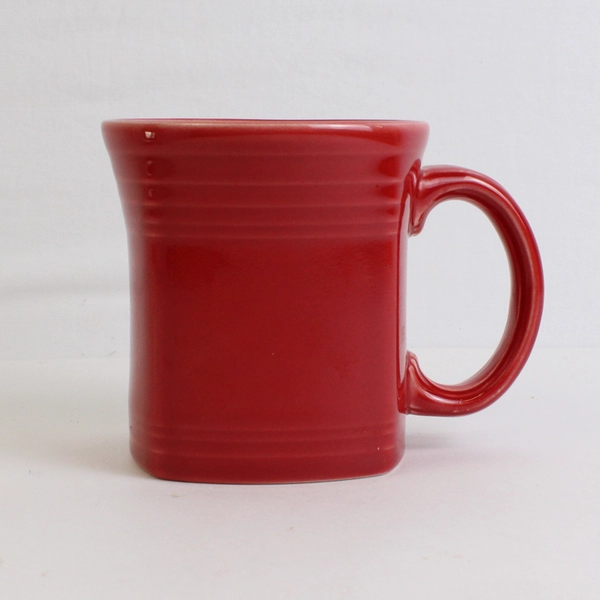 2010 Homer Laughlin Fiesta Scarlet Square Bottom Coffee Mug