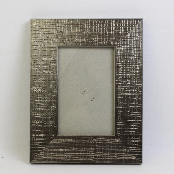 Silver Metal & Glass Photo Frame 3.8x5.8 Picture Holder 7"x9" Decorative Frame