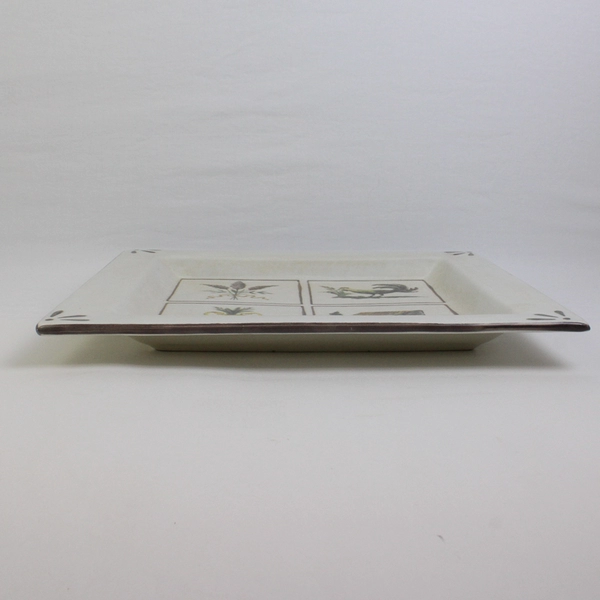 Williams Sonoma Italy Ceramiche Arianna Square Platter 13 3/4"