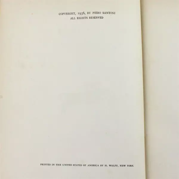 The Forward Impulse Piero Santini 1936 Equestrian Book First Release