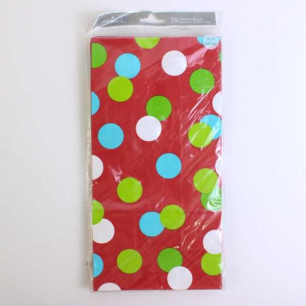 Pack of 15 Hallmark Favor Bags Christmas New Years Birthday