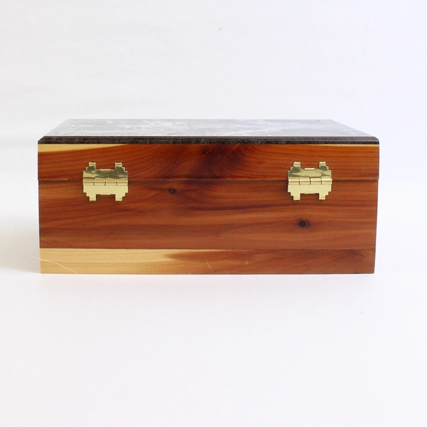 Multnoma Falls Oregon Travel Souvenir Wooden Trinket Box