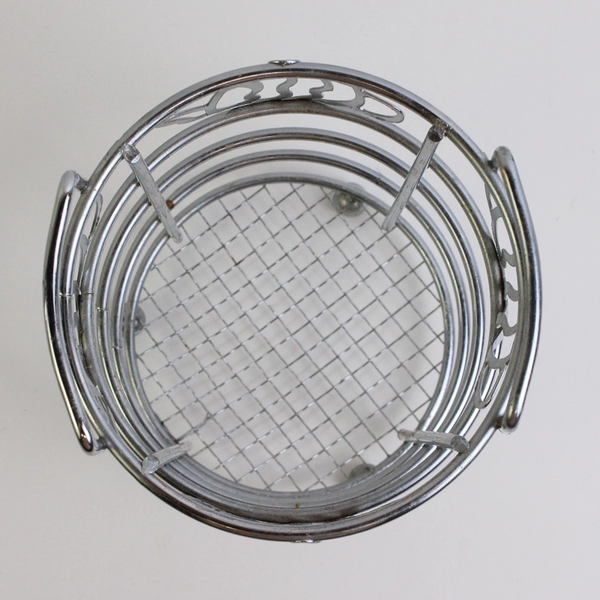 Modern Chrome Metal Utensil Holder Kitchen Storage