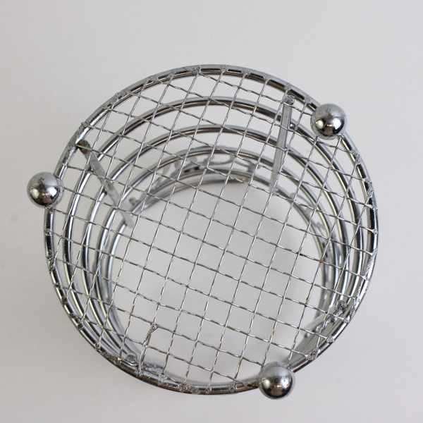 Modern Chrome Metal Utensil Holder Kitchen Storage