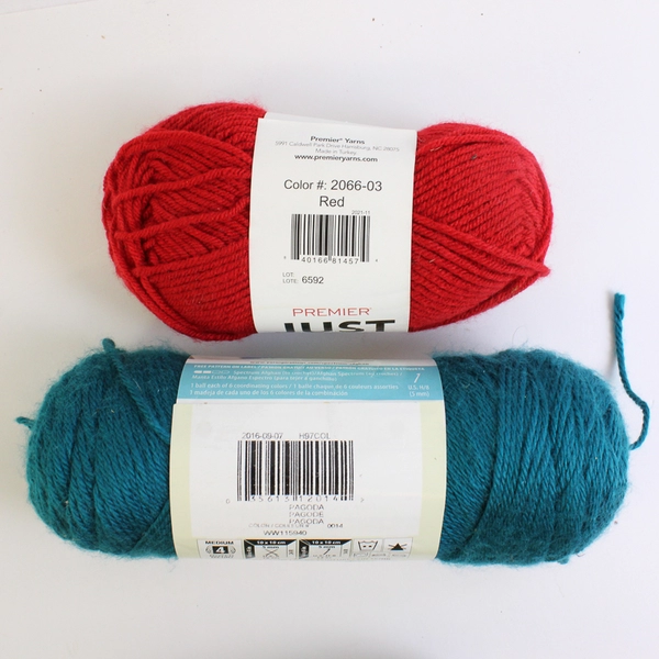 1.3 Lb Lot of Yarn Multiple Colors Red Green Blue Pink