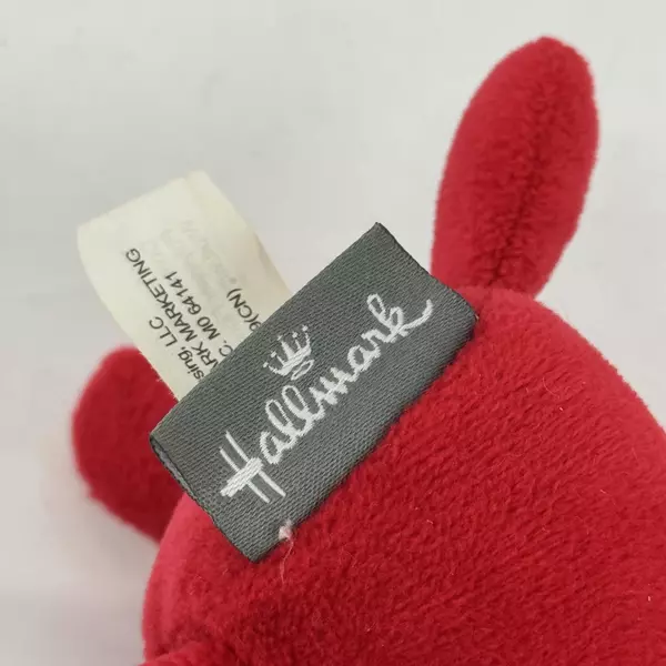 Hallmark Valentine’s Day Mini Red Monkey Plush 6" with Pink Heart