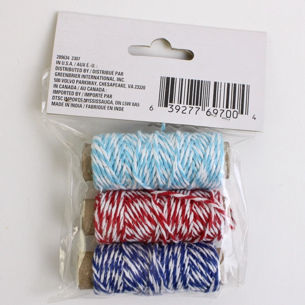 2 Packs of 3 Crafter's Square Bakers Twine New Sealed
