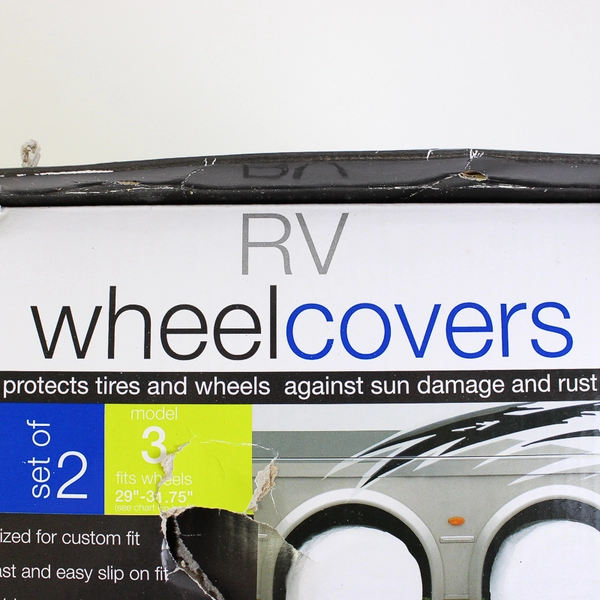 DazzRV Smart Solutions Set Of 2 RV Wheel Covers Model 3 (Fits Tire 29" - 31.75")