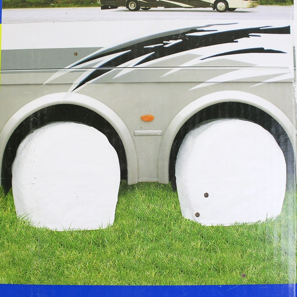 DazzRV Smart Solutions Set Of 2 RV Wheel Covers Model 3 (Fits Tire 29" - 31.75")