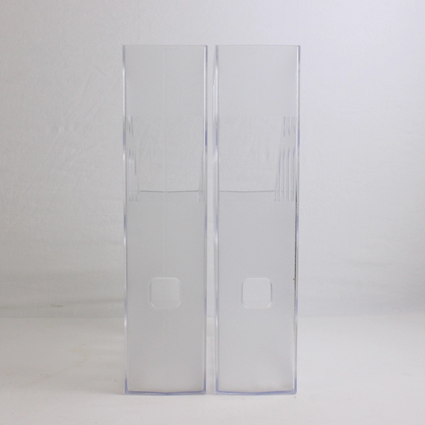 Lot of 2 Clear Newell Office Products Magazine Storage File Holder Caddy Office