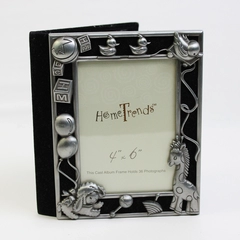 Home Trends Metal Kids' Designs on Front Photo Album Holds 36 Photos 4x6