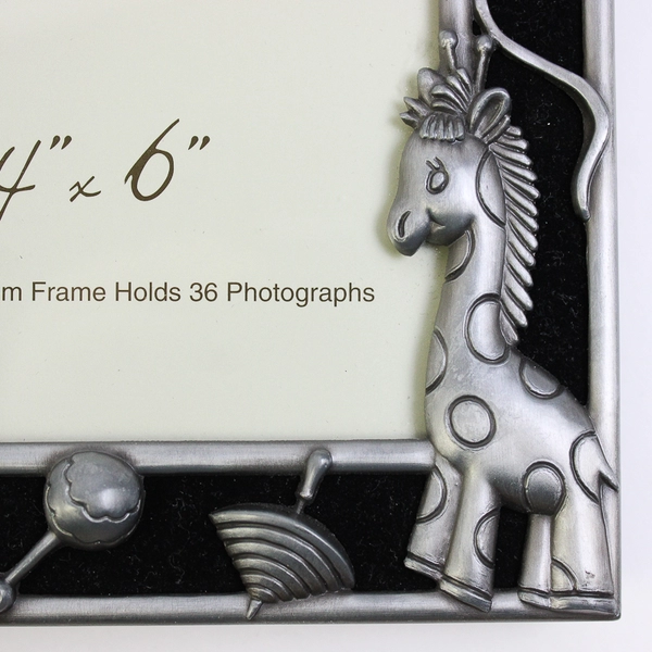 Home Trends Metal Kids' Designs on Front Photo Album Holds 36 Photos 4x6