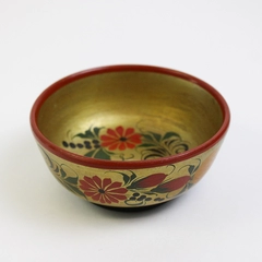 Small Russian Lacquered Painted Decorative Bowl