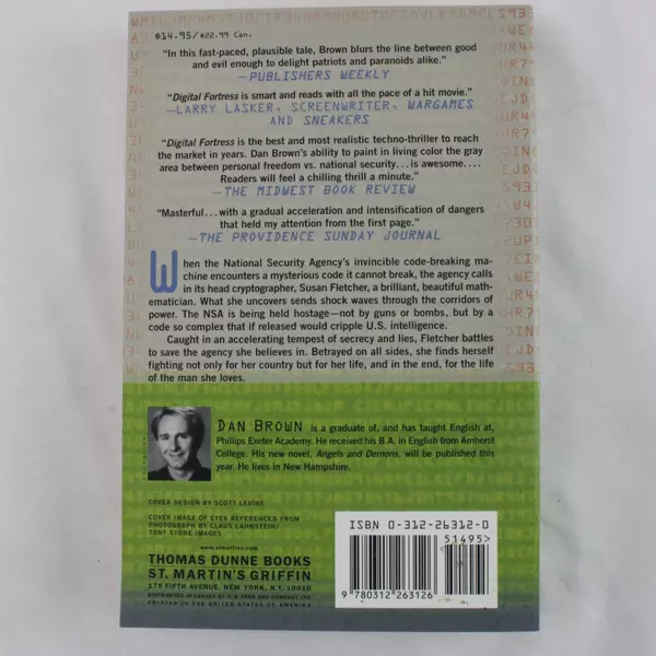 Digital Fortress by Dan Brown Paperback Thriller Novel