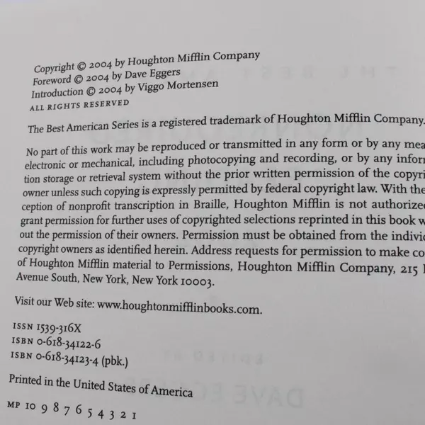 The Best American Nonrequired Reading 2004 Paperback