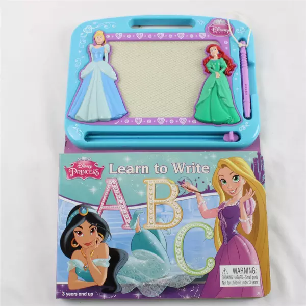 Disney Princess Learn to Write ABC Book & Magnetic Drawing Kit
