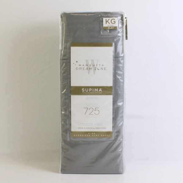 Wamsutta Dream Zone 725-Thread-Count King Oversized Flat Sheet Gray