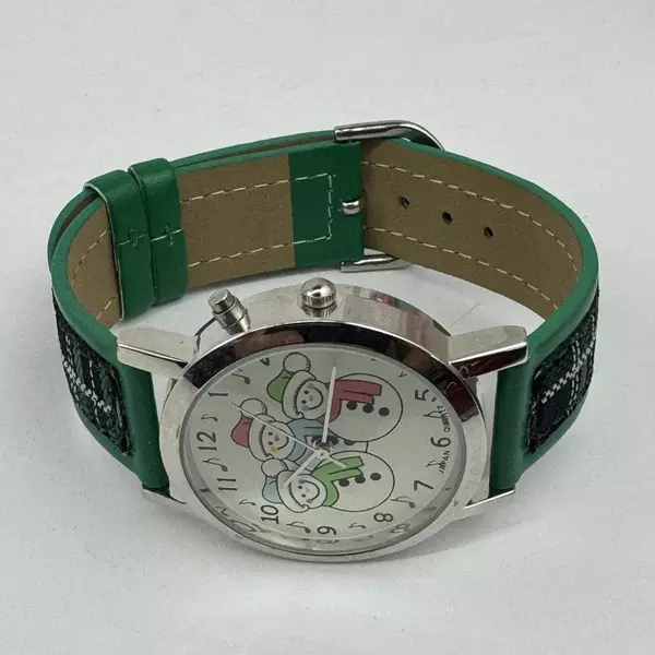 Snowman Musical Watch Plays Jingle Bells Quartz Movement Needs New Battery