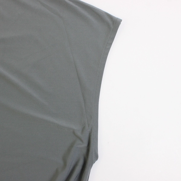 Buffalo David Bitton Women's XL Dark Silver V Neck Cap Sleeve Blouse