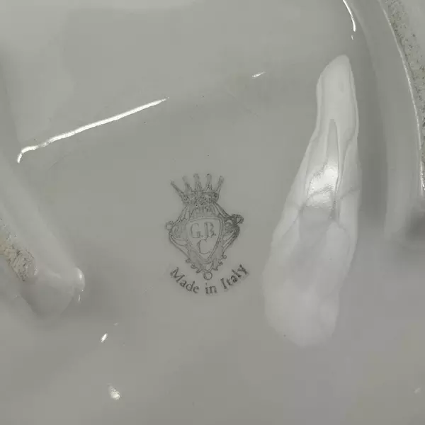 GBC Italy 3 Section Grape Leaf Serving Dish