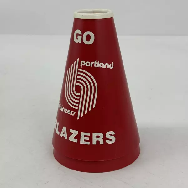 Set of 2 Vintage 1980s Portland Trailblazers Basketball Cheering Megaphone