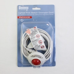 Uninex Lighted Foot Switch Extension Cord