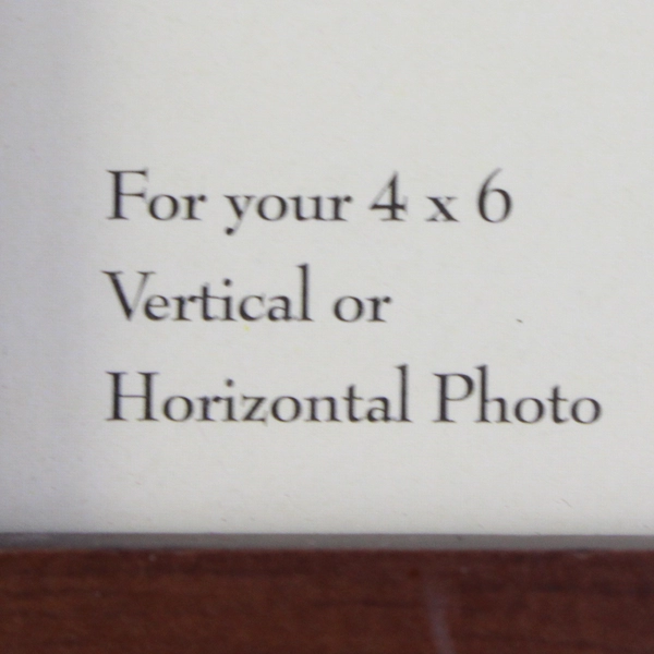 Shaker Woods Fetco Wooden Picture Frame Top Holds 4" X 6"