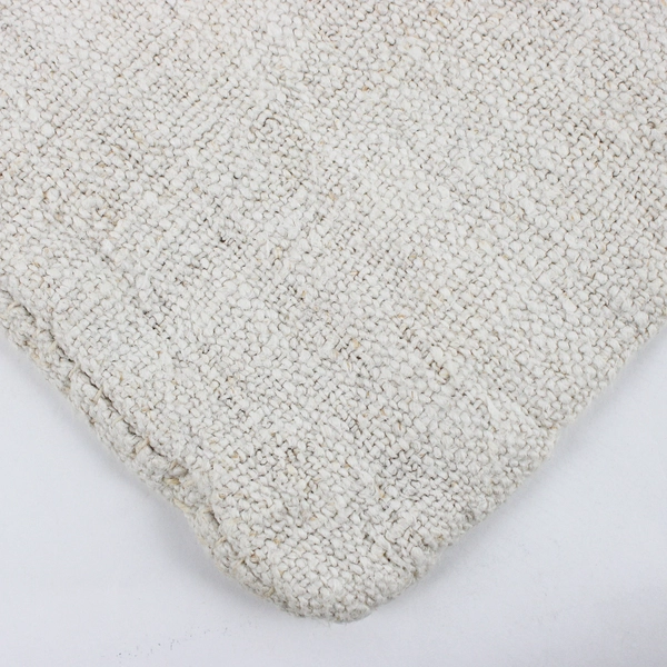 Antique French Heavy Hemp Grain Sack W/Red Stripes And H H Monogram 22 x 45 Inch