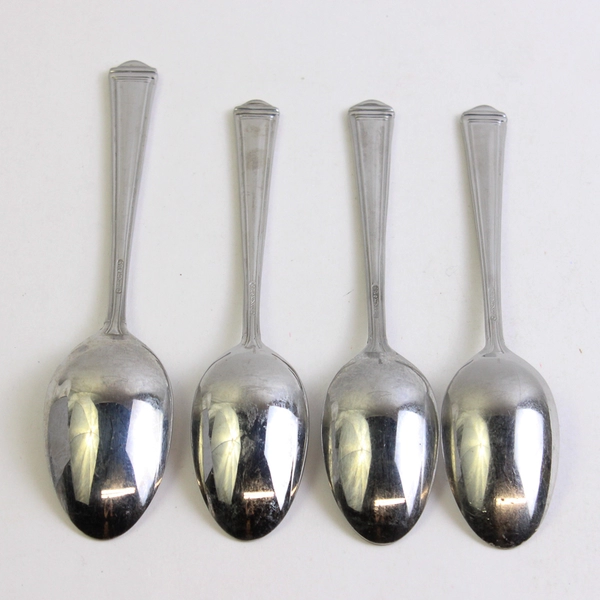 Lot Of 4 Lenox Metropolitan (Stainless) Flatware 3 Teaspoons 1 Oval Soup Spoon