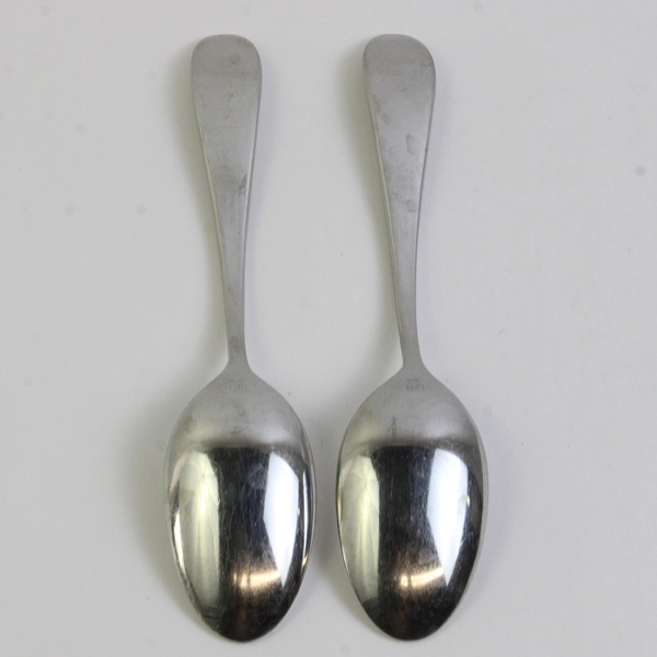 Lot Of 2 Gourmet Settings GON20 (Stainless) Flatware Serving Spoons 8.5" Long