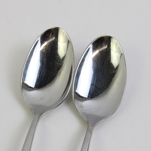 Lot Of 2 Gourmet Settings GON20 (Stainless) Flatware Serving Spoons 8.5" Long