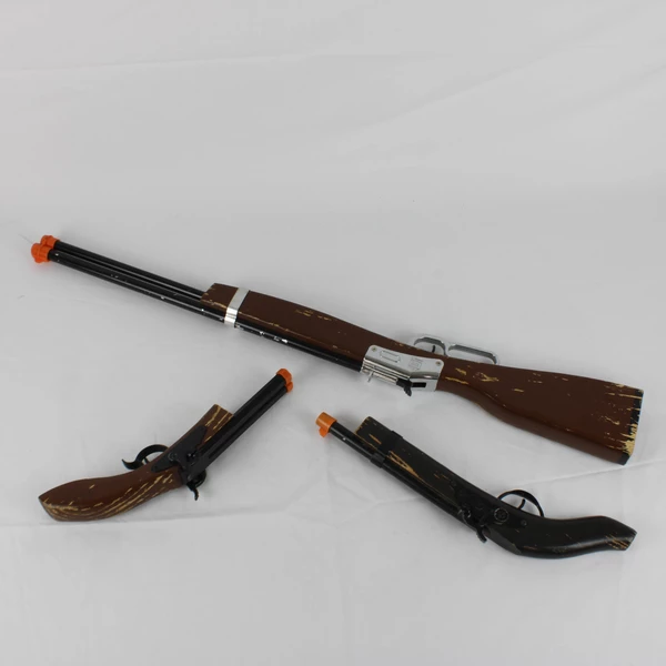 Set of 3 Parris Toys Pirate Frontier Double Barrel & Rifle Replica Guns Preowned