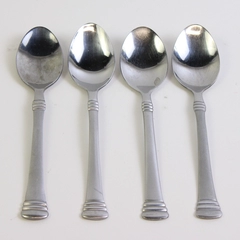 Lot Of 4 Cambridge Silver Codie (Stainless, Glossy) Flatware Soup Spoons