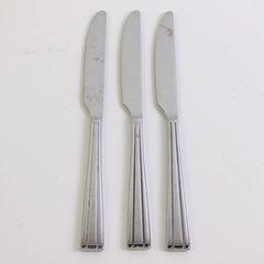 Lot Of 3 Oneida Silver Aldwych (Stainless) Flatware Solid Dinner Knive 9.5" Long
