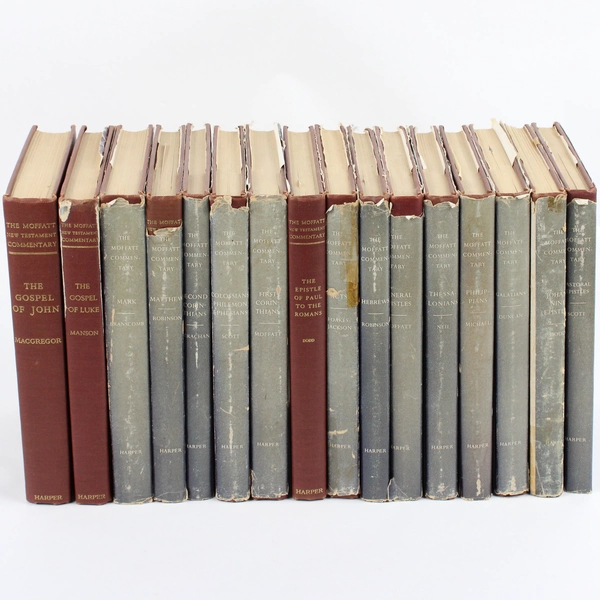 Lot of 16 Vintage The Moffatt New Testament Commentary Hardcover Books 1950s