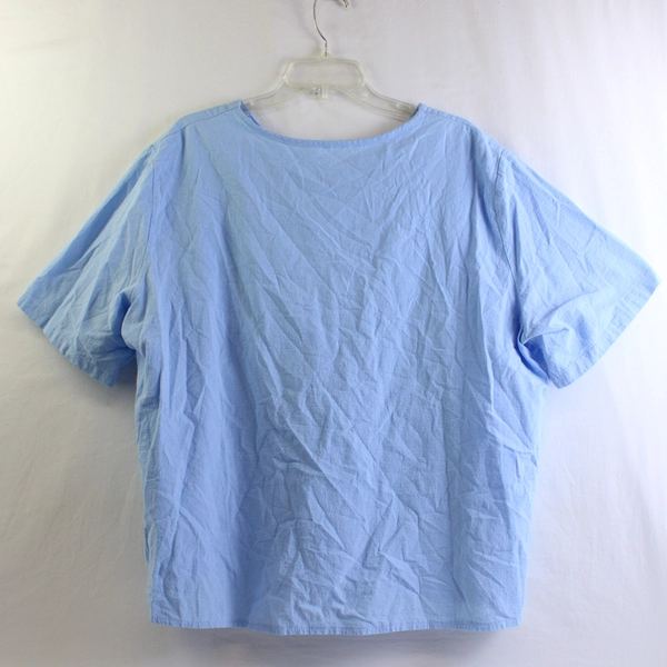 Blue Short-Sleeve Top Dragonfly Graphic Women's Size 5XL