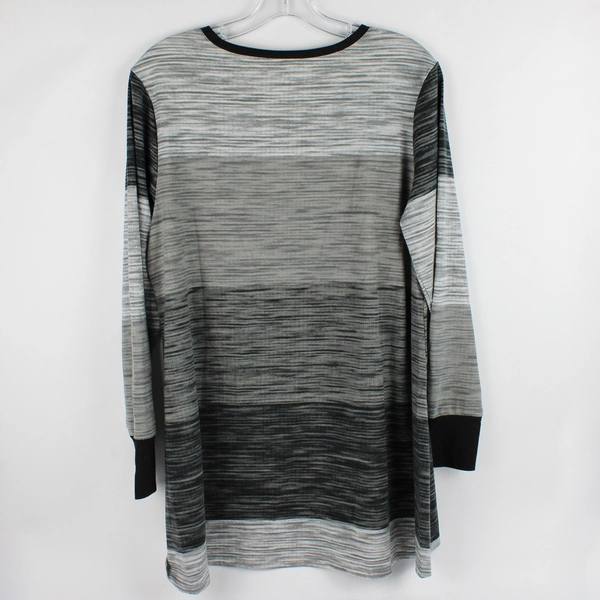 LuLaRoe Women's S Gray Long Sleeve V-Neck Shirt