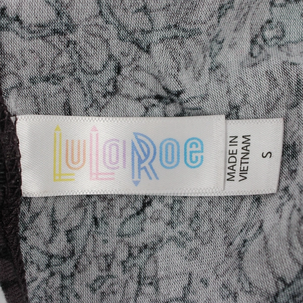 LuLaRoe Brown Patterned Short Sleeve Shirt Women's Size Small