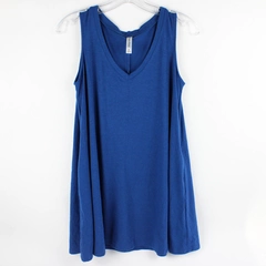 Zenana Premium Blue Soft Sleeveless Shirt Women's Size Small