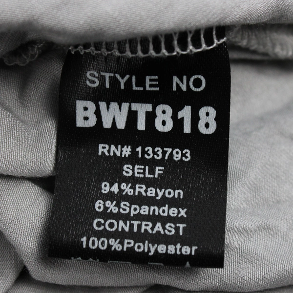 POL Women's M Gray Waffle Knit Long Sleeve Shirt