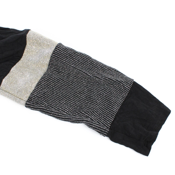 Blumin Women's L Black with Decorative Long Sleeve Blouse