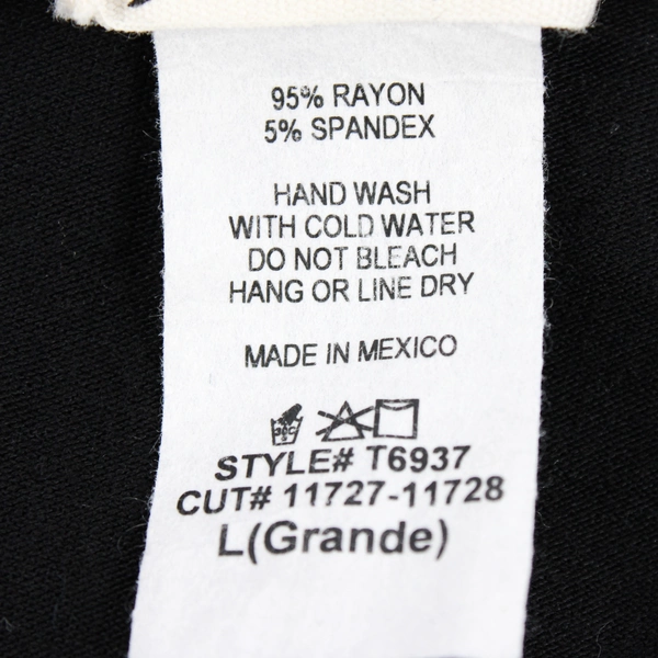 Blumin Women's L Black with Decorative Long Sleeve Blouse