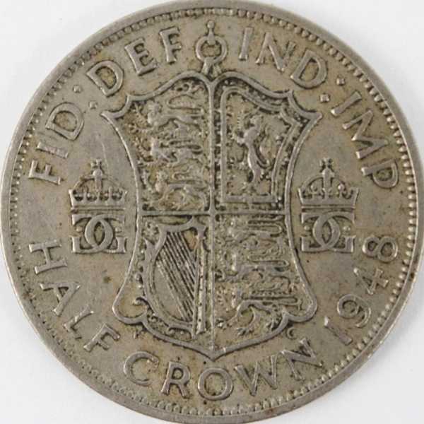 1948 Great Britain 1/2 Half Crown Old British Coin King George VI