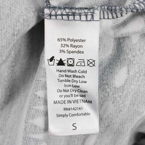 LuLaRoe Women's S Gray Filigree Patterned Shirt with Balloon Sleeve