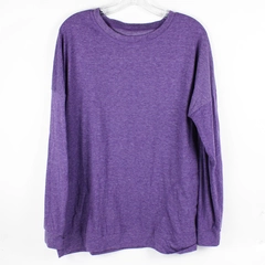 Unbranded Women's L Purple Heather Workout Long Sleeve Shirt