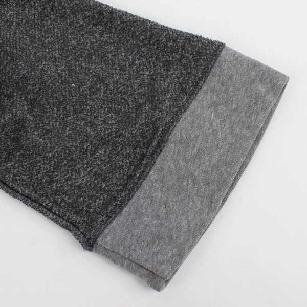 Ten 6 Ten Women's M Gray Sweater with Asymmetric Mesh Trim